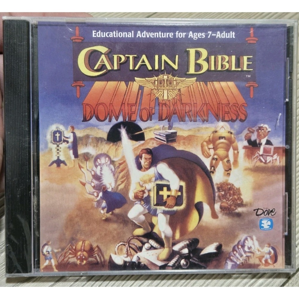 Captain Bible Dome of Darkness PC 1995 Religious Adventure Game NEW SEALED